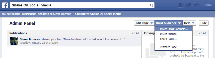 facebook build audience