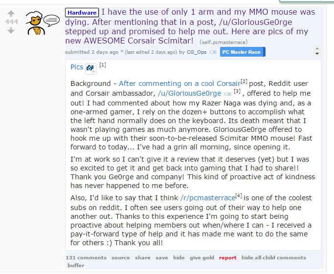 corsair george being a good guy